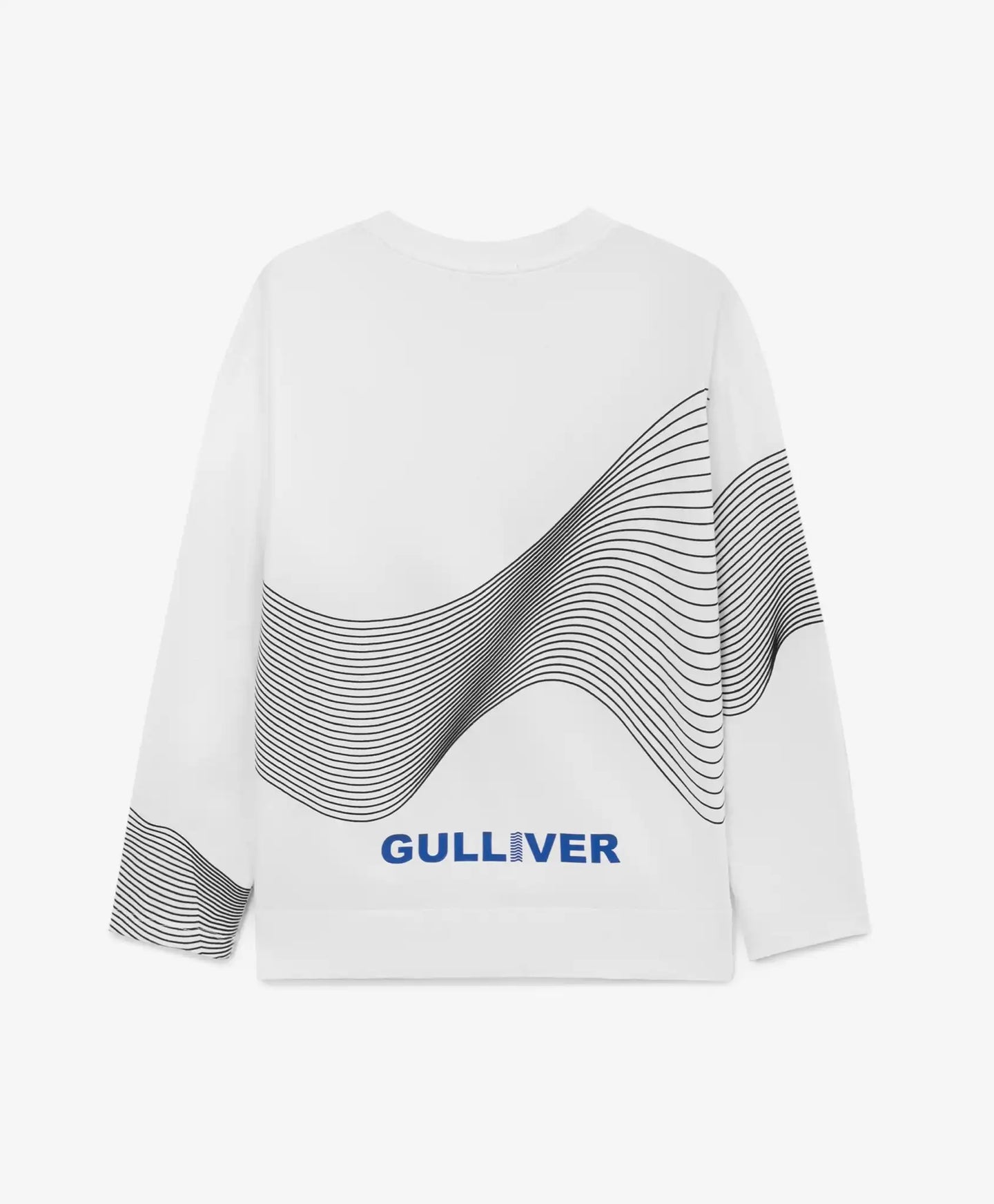 Трикотажен лонгслив с принт бял за момче Gulliver