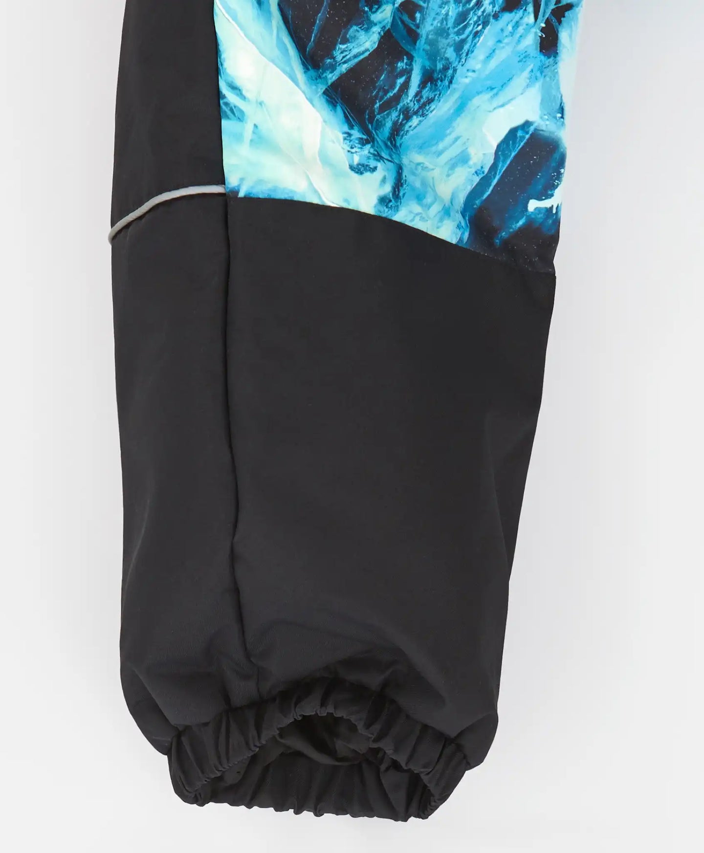 Гащеризон междинен сезон водоустойчив с качулка, пришити презрамки и принт многоцветен за момче Button Blue