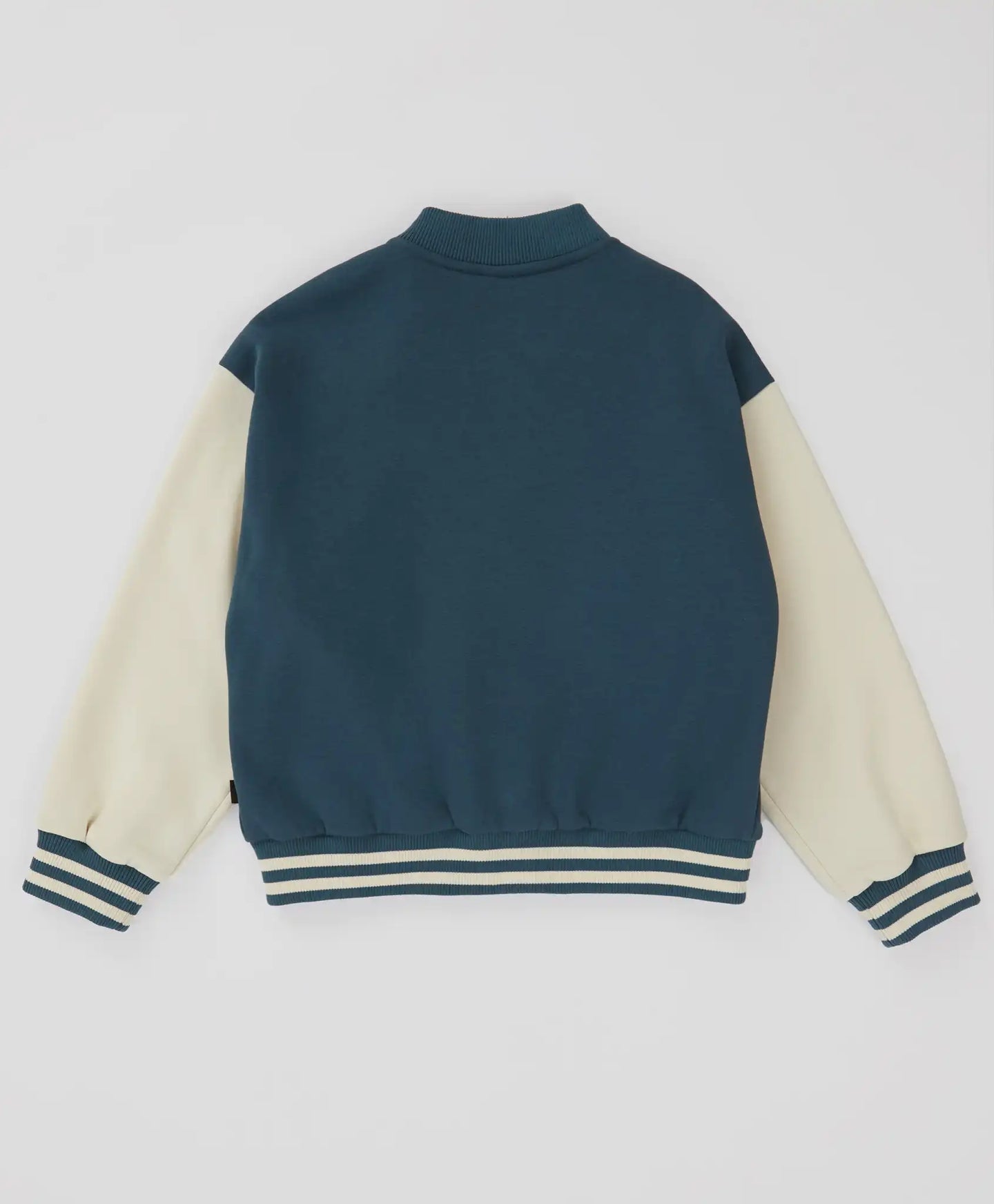 Бомбър подплатен с копчета светлосин детски Button Blue