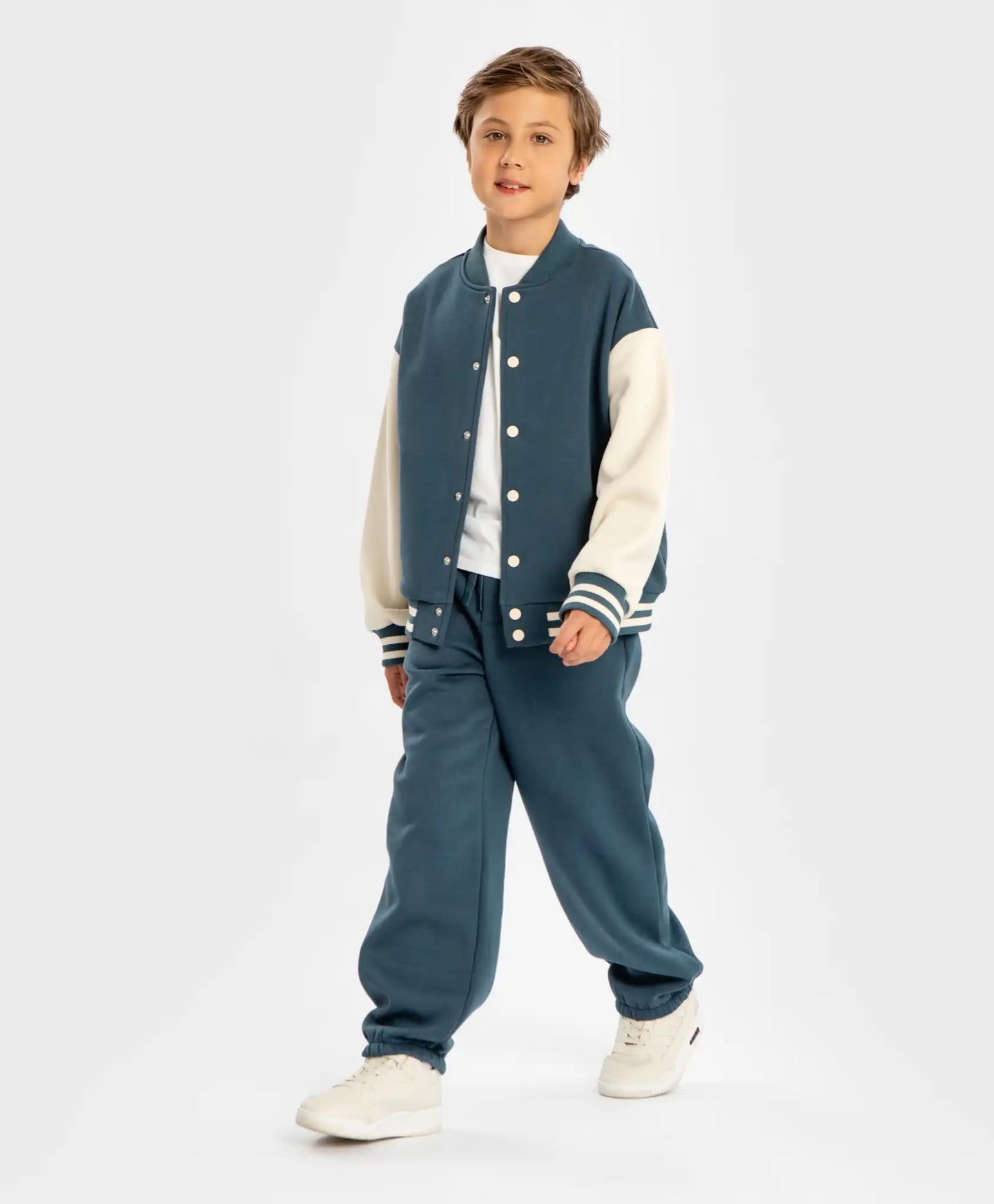 Джогъри с ластичен колан тъмносини детски Button Blue