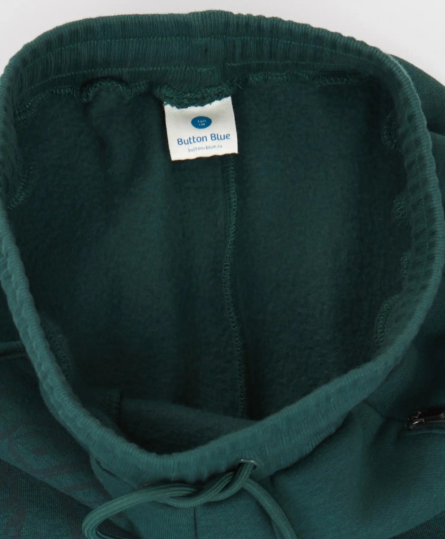 Джогъри подплатени с джобове с цип и принт зелени за момче Button Blue