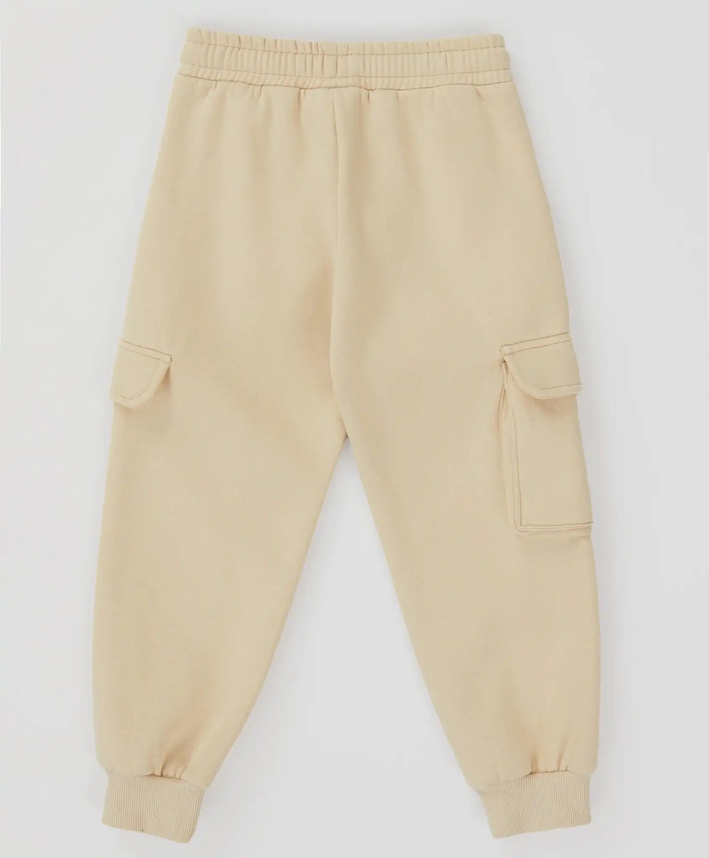 Джогъри карго подплатени с принт и четири джоба бежови за момче Button Blue