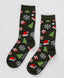 Чорапи високи коледни зелени за момче Button Blue