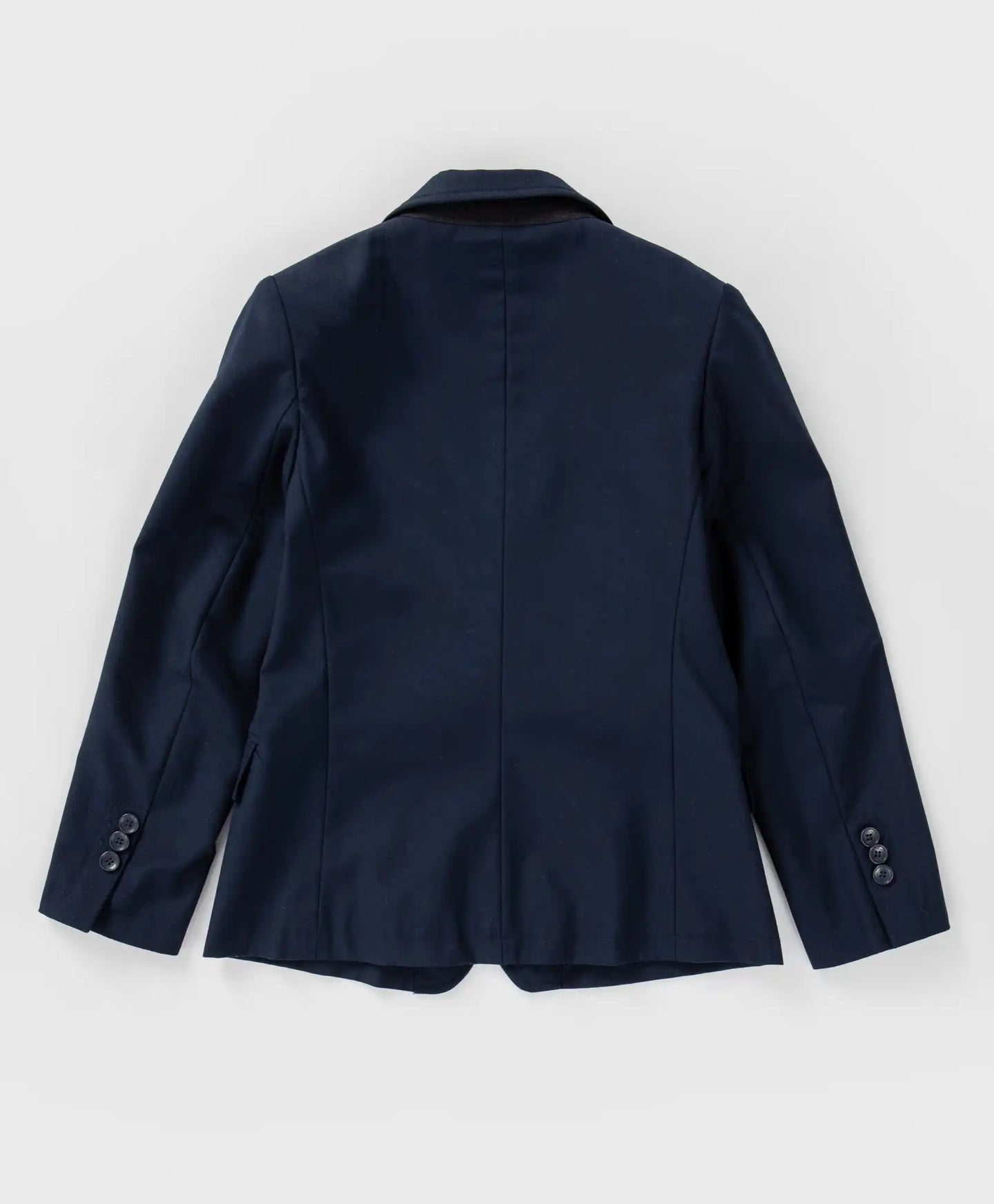 Вталено класическо сако синьо Button Blue