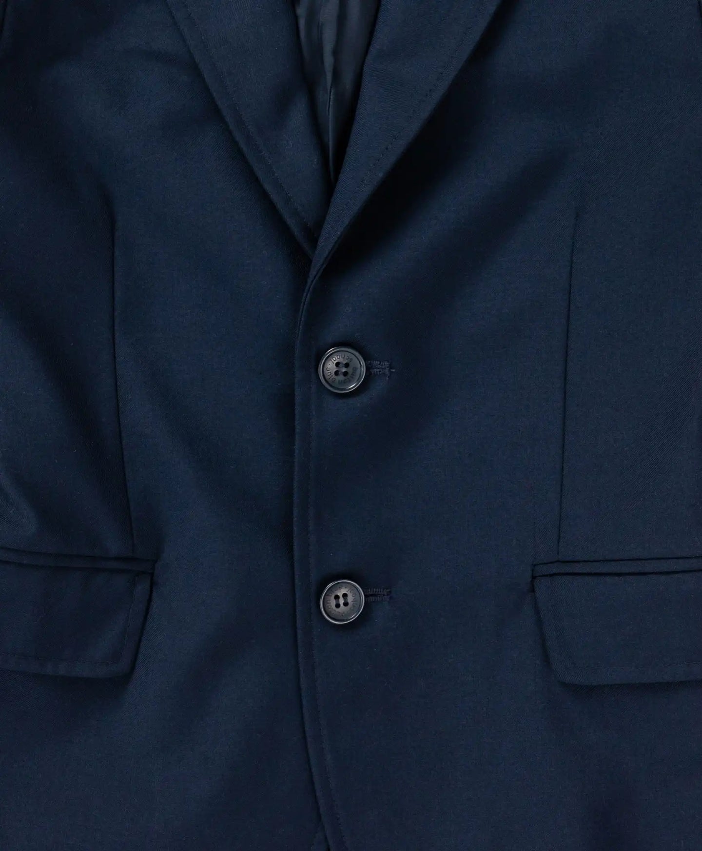 Вталено класическо сако синьо Button Blue
