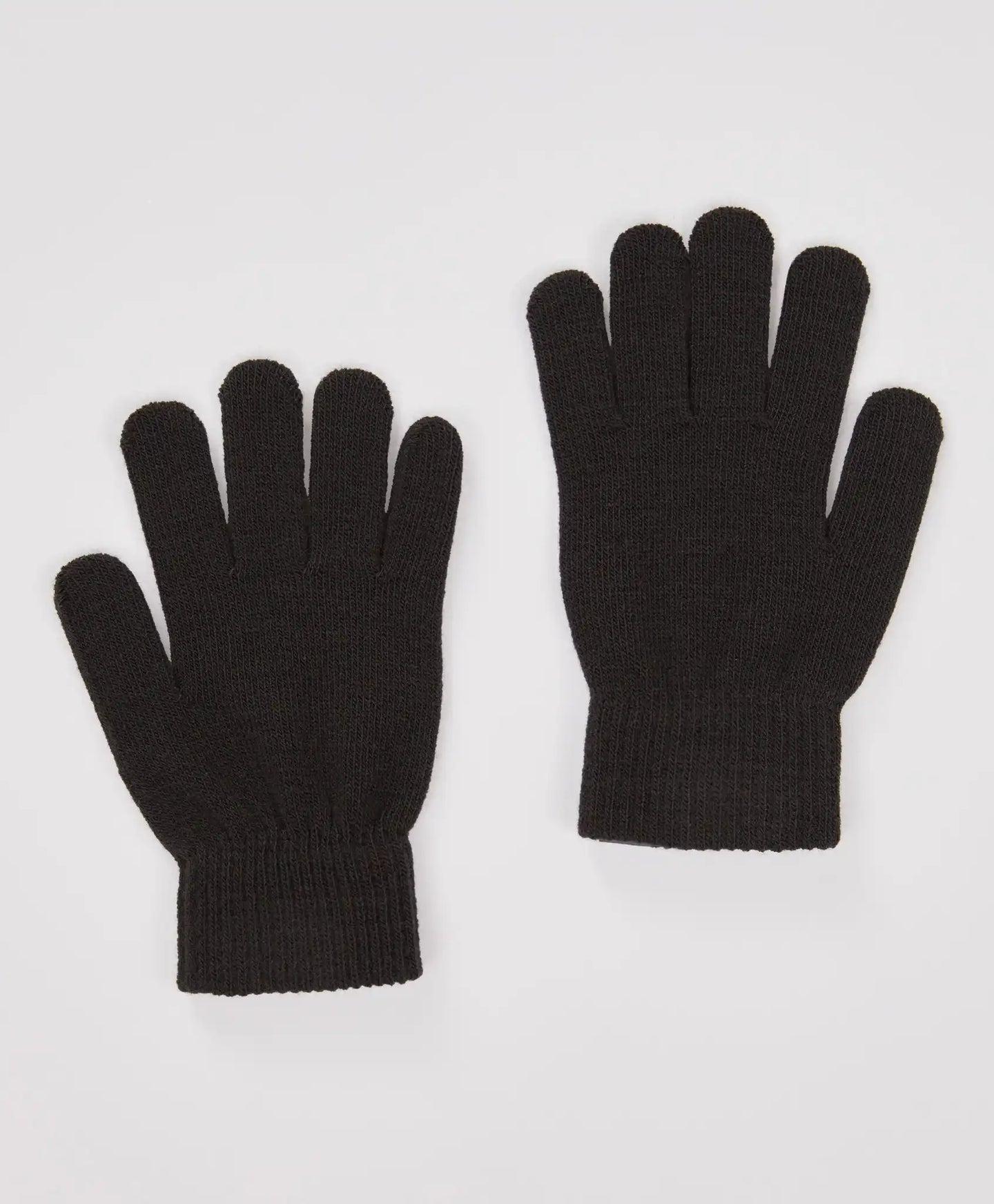 Ръкавици плетени сиви детски Button Blue