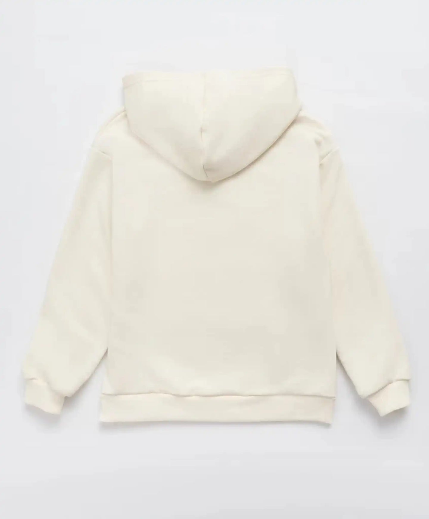 Худи с качулка оверсайз кремаво детско Button Blue