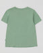 Тениска с къс ръкав и релефен принт зелена за момиче Button Blue
