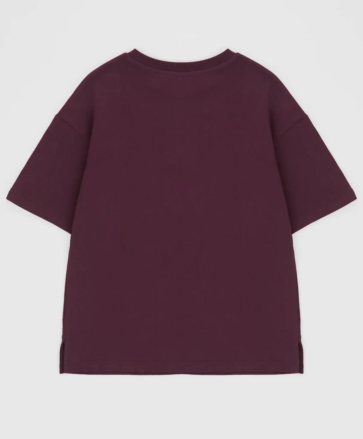 Тениска с къс ръкав и релефен принт лилава за момиче Button Blue