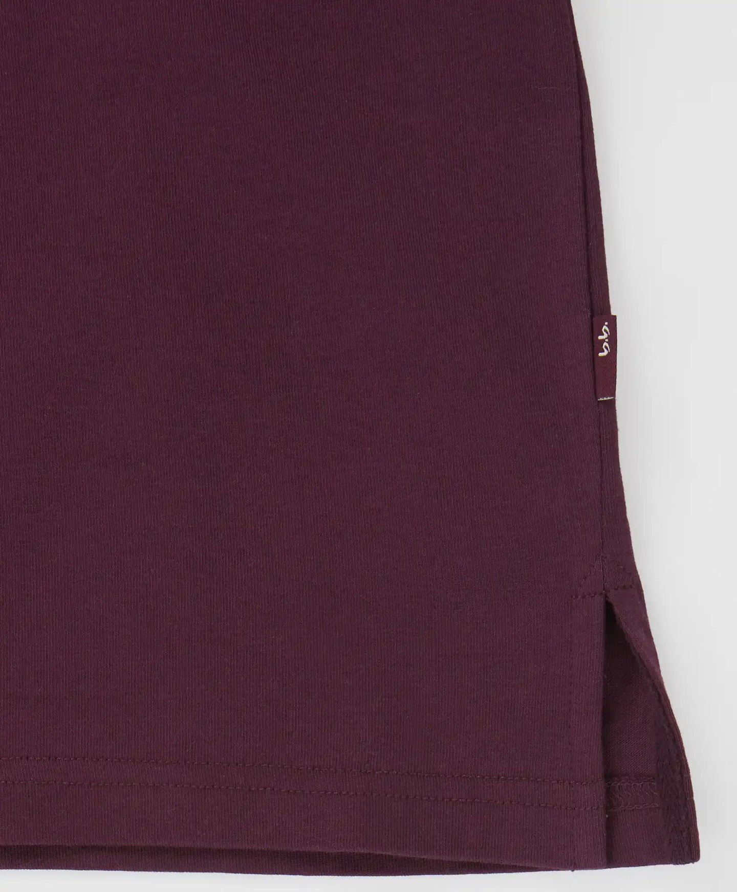 Тениска с къс ръкав и релефен принт лилава за момиче Button Blue