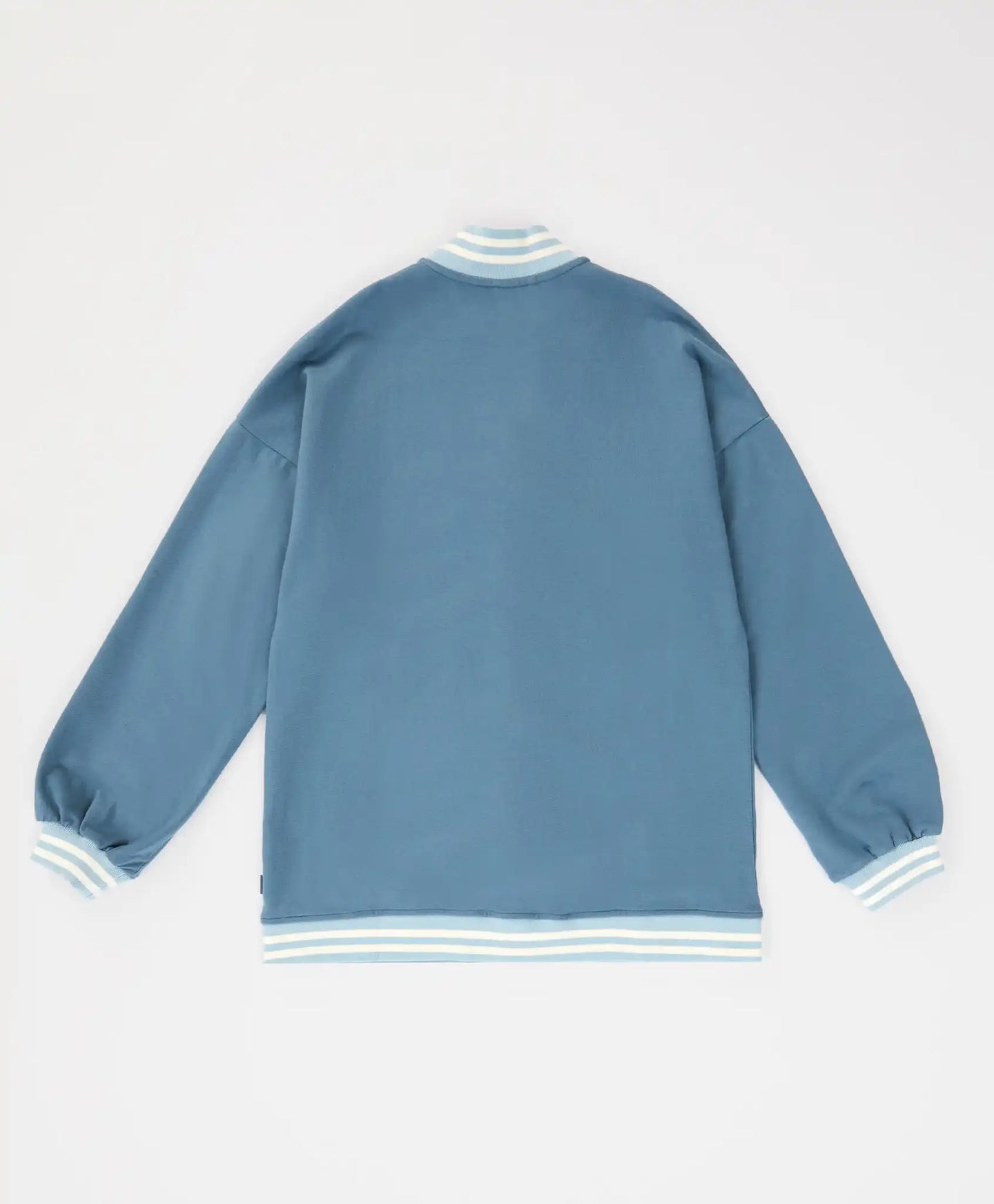 Бомбър с копчета син детски Button Blue