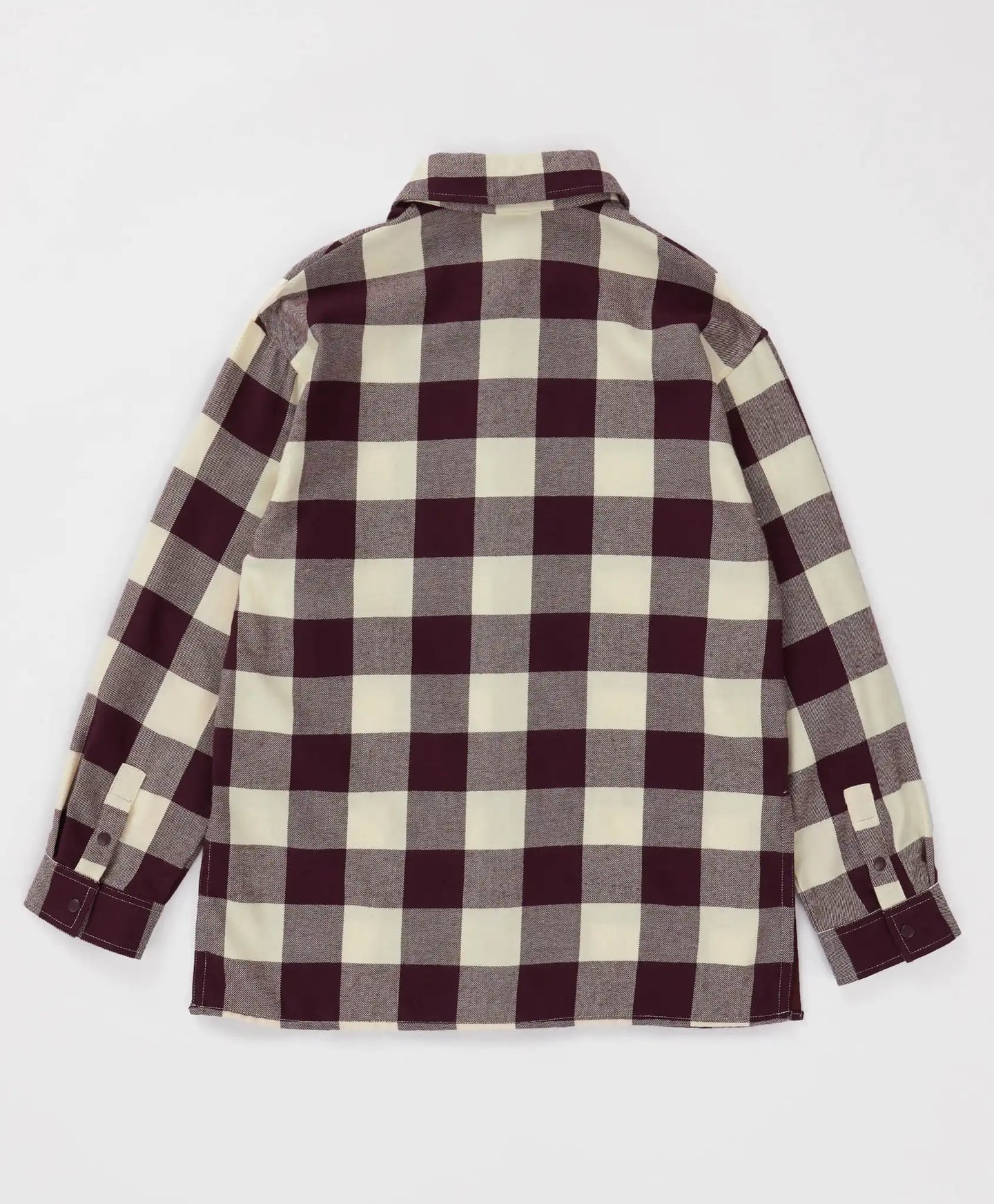 Риза на каре с копчета и дълъг ръкав топла многоцветна детска Button Blue