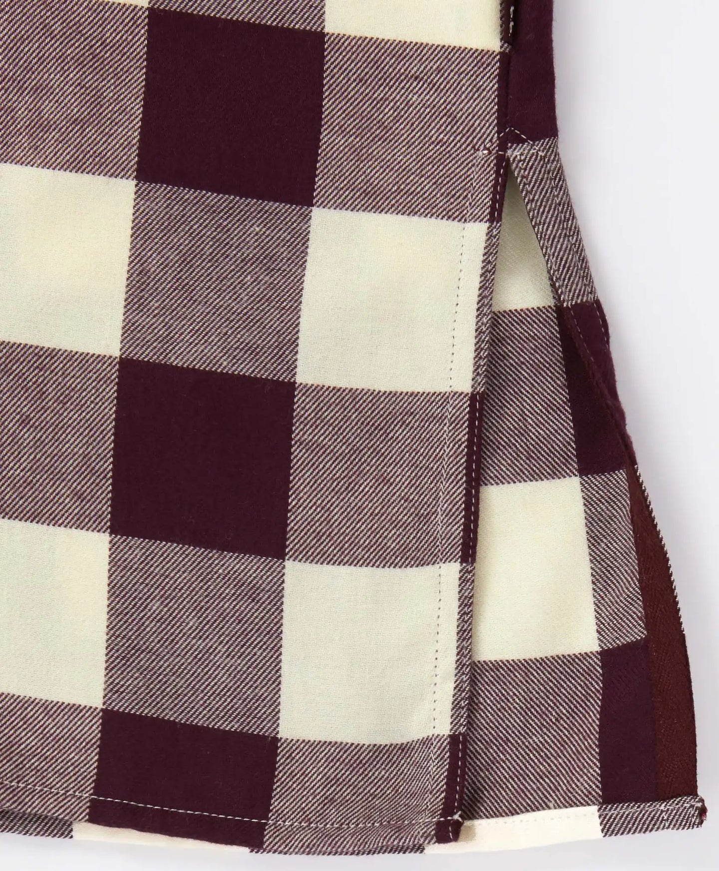 Риза на каре с копчета и дълъг ръкав топла многоцветна детска Button Blue