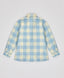 Риза на каре с дълъг ръкав топла с копчета многоцветна детска Button Blue