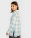 Риза на каре с дълъг ръкав топла с копчета многоцветна детска Button Blue