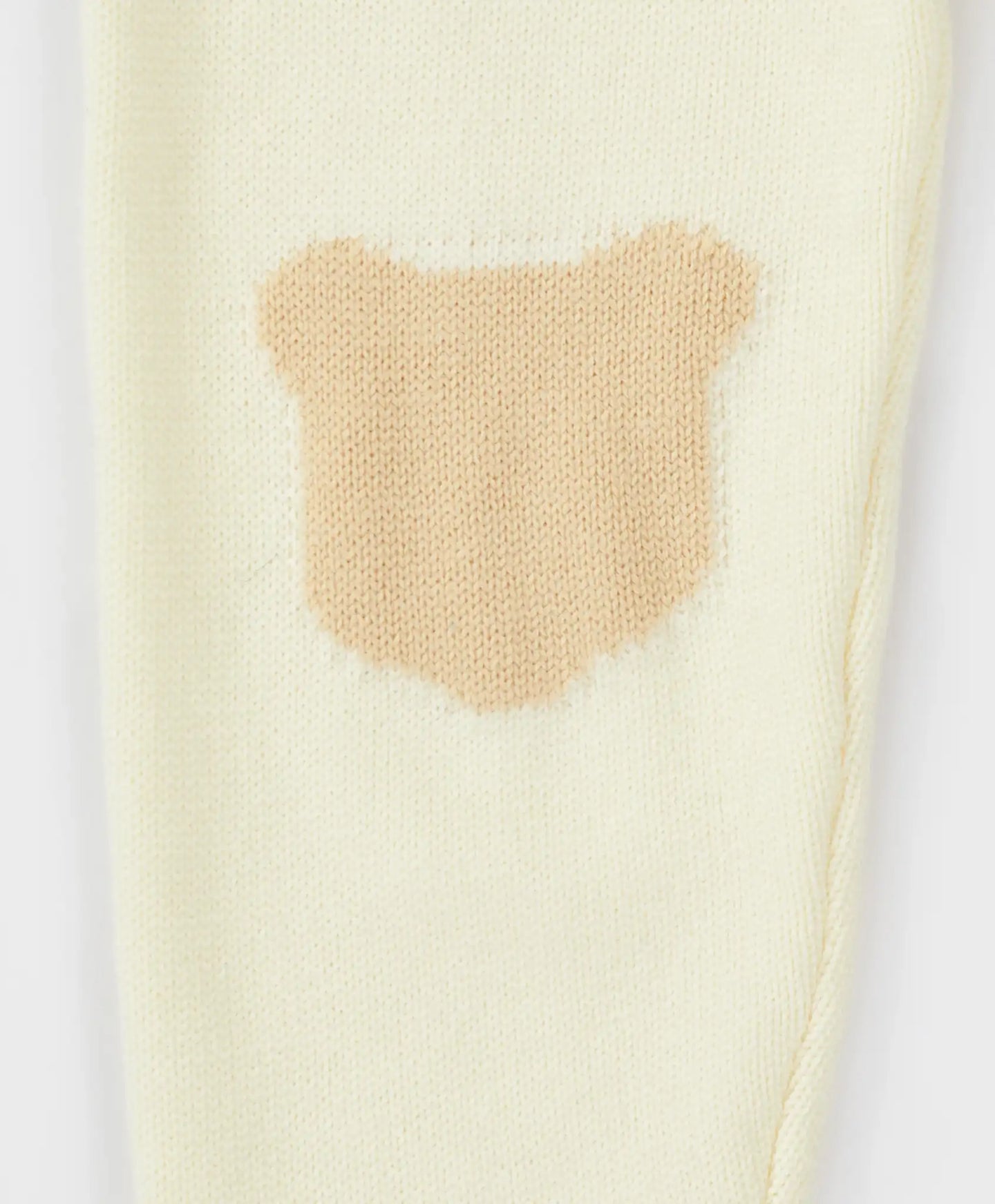 Жилетка с копчета и рисунка на лактите кремава за момиче Button Blue