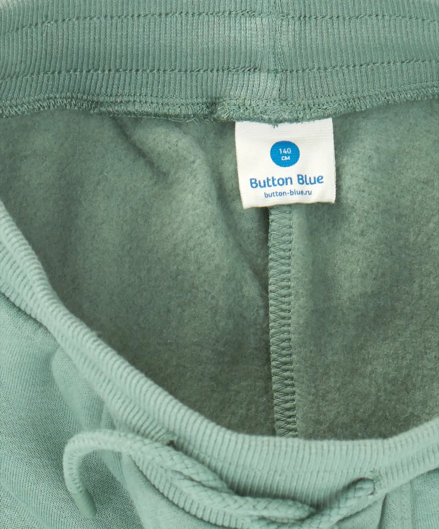 Джогъри подплатени с ластичен колан и принт зелени за момиче Button Blue