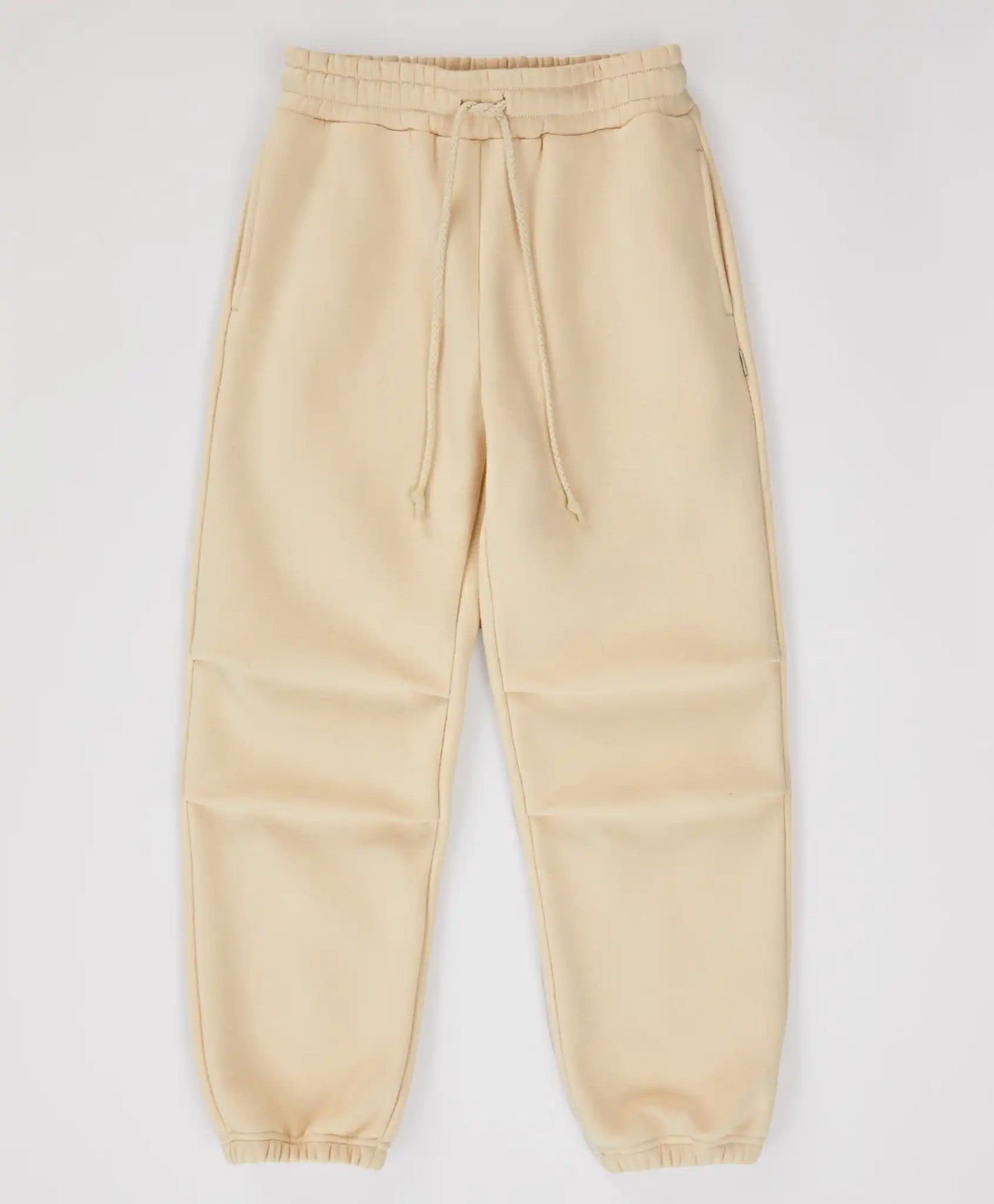 Джогъри подплатени с ластичен колан кремави за момиче Button Blue