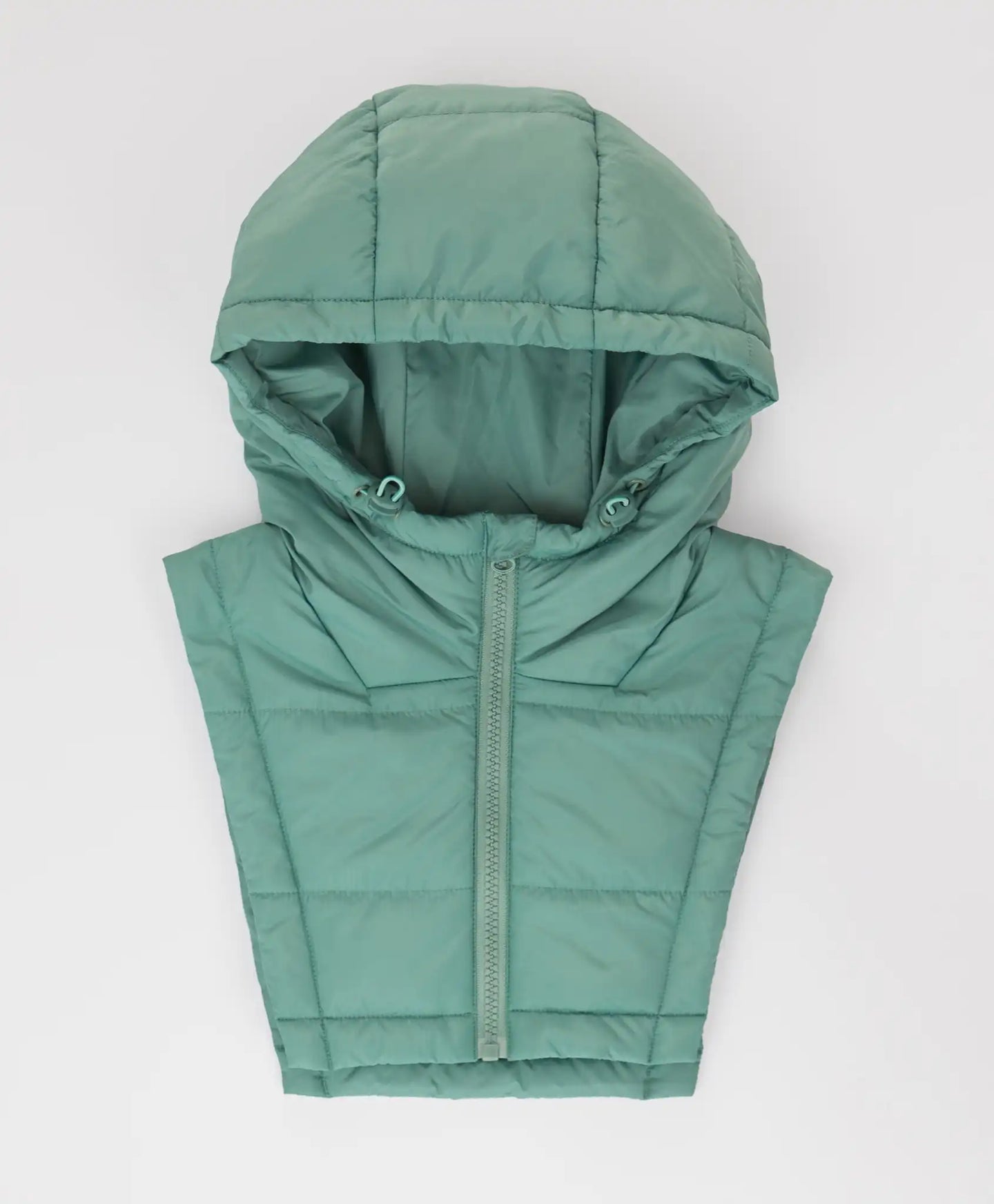 Манишка подплатена с качулка зелена за момиче Button Blue