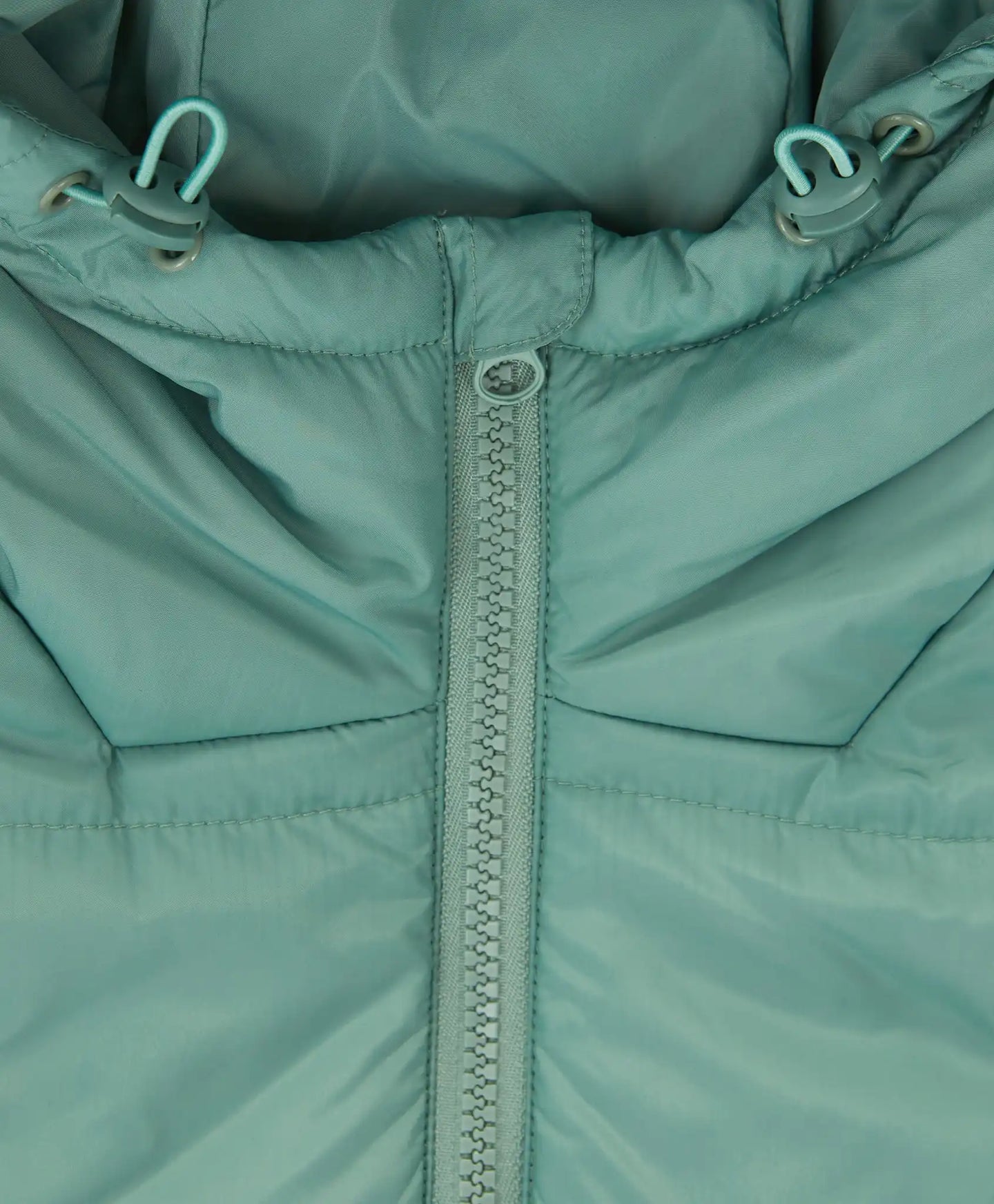 Манишка подплатена с качулка зелена за момиче Button Blue