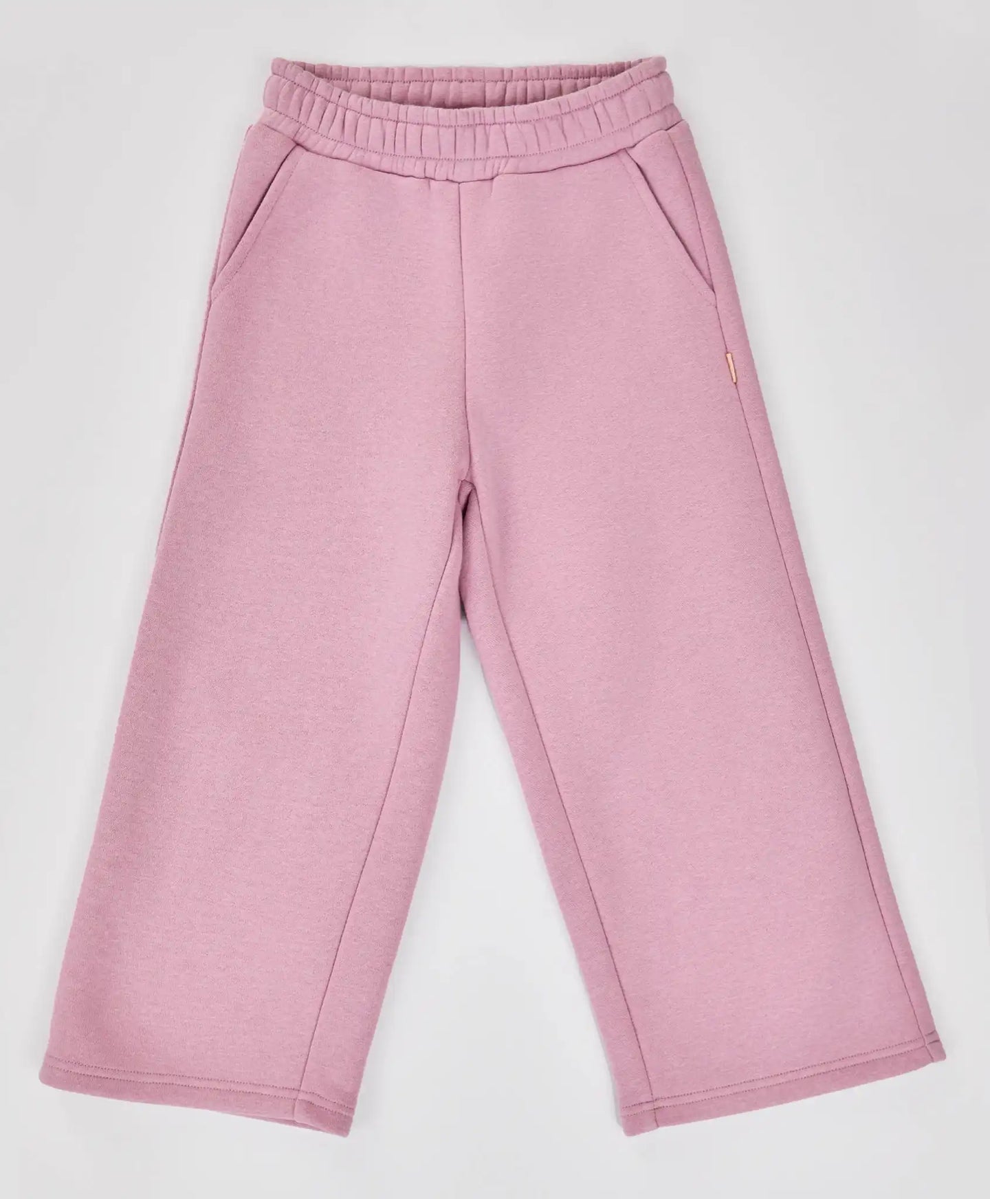 Спортни панталони подплатени с ластичен колан розови за момиче Button Blue