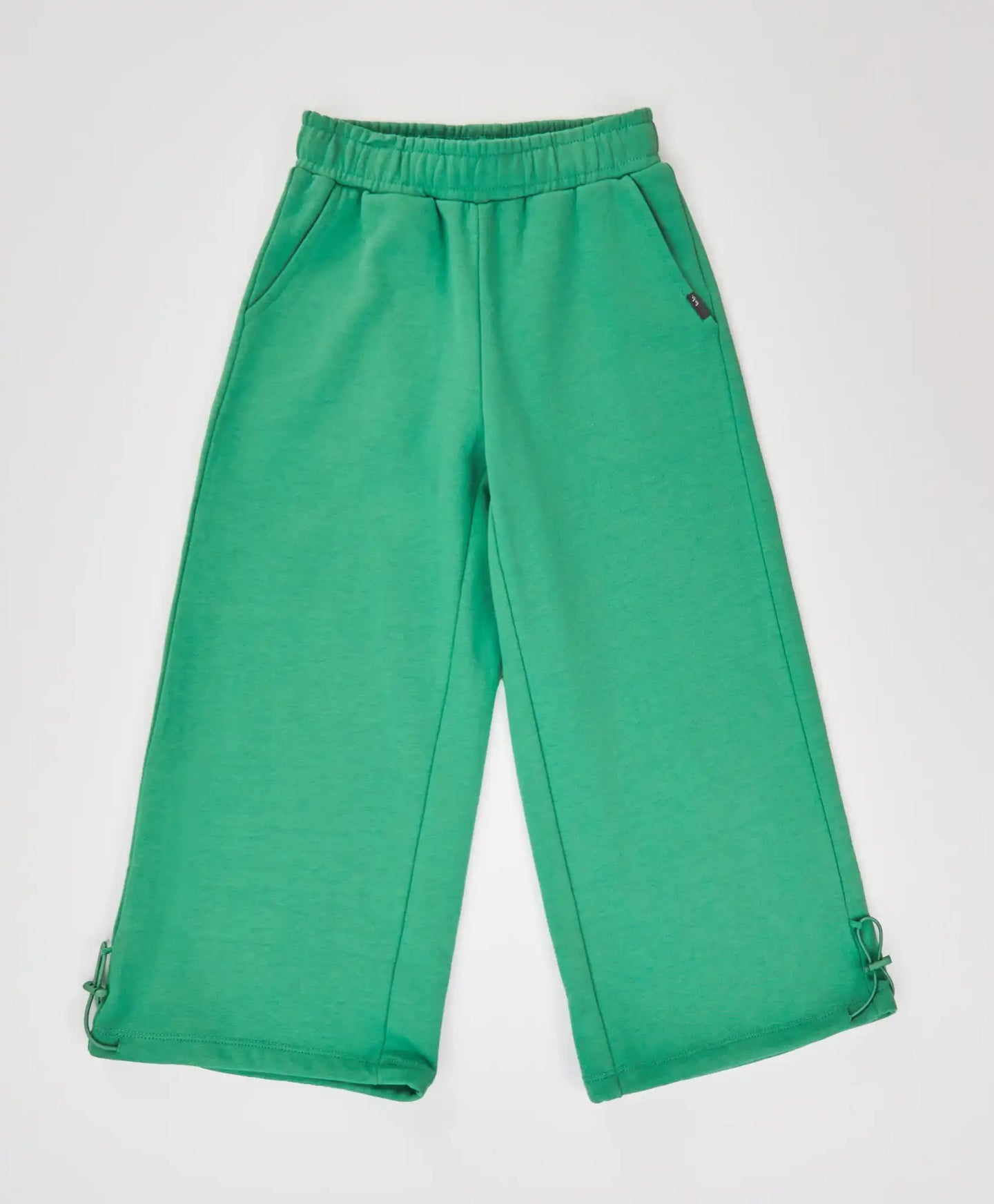 Джогъри с ластичен колан и регулиране на ширината на крачолите зелени за момиче Button Blue