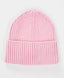 Шапка плетена с подгъв розова за момиче Button Blue