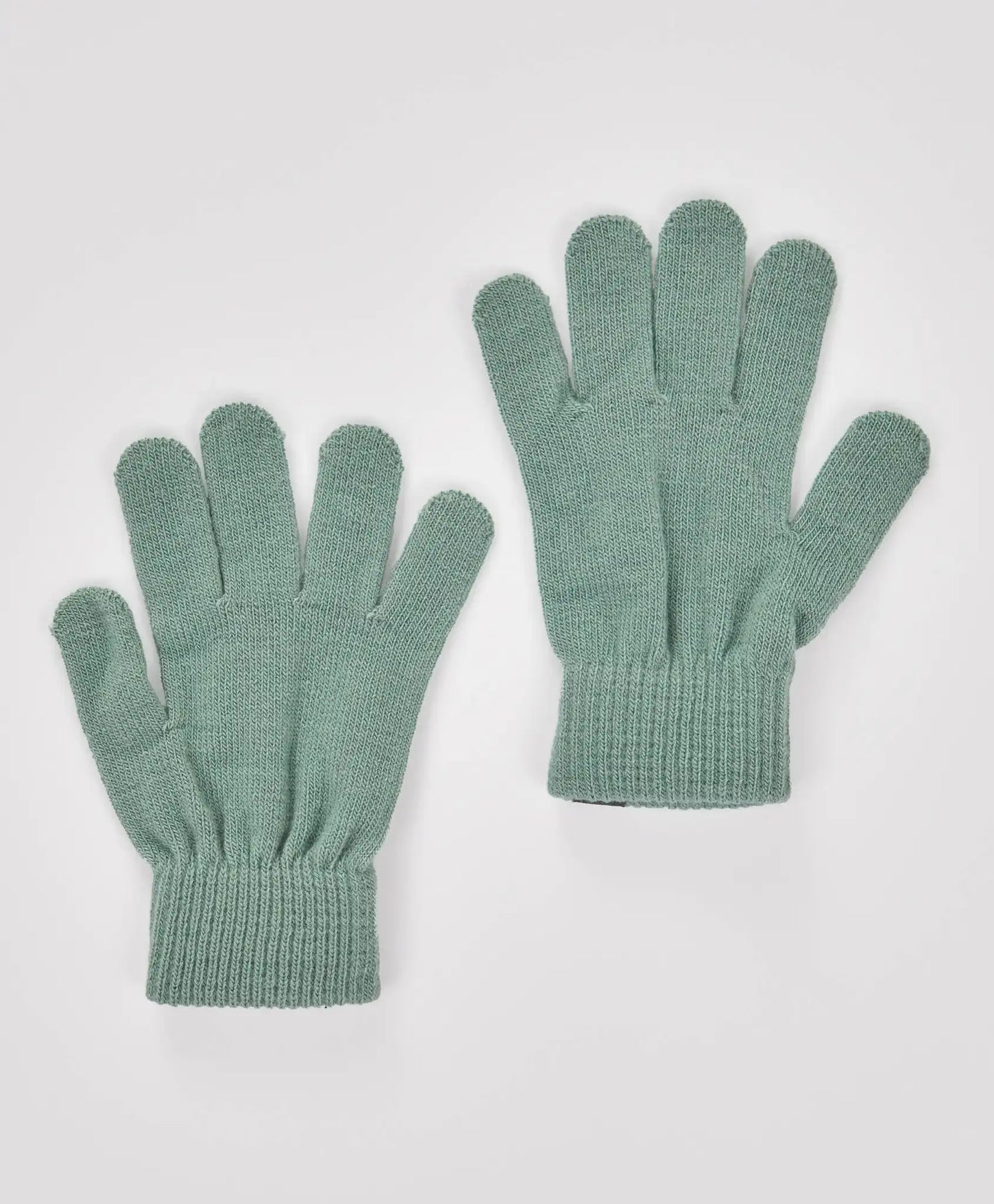 Ръкавици плетени зелени детски Button Blue