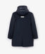 Палто от водоотблъскващ плат с подвижна манишка с качулка синьо за момче Gulliver