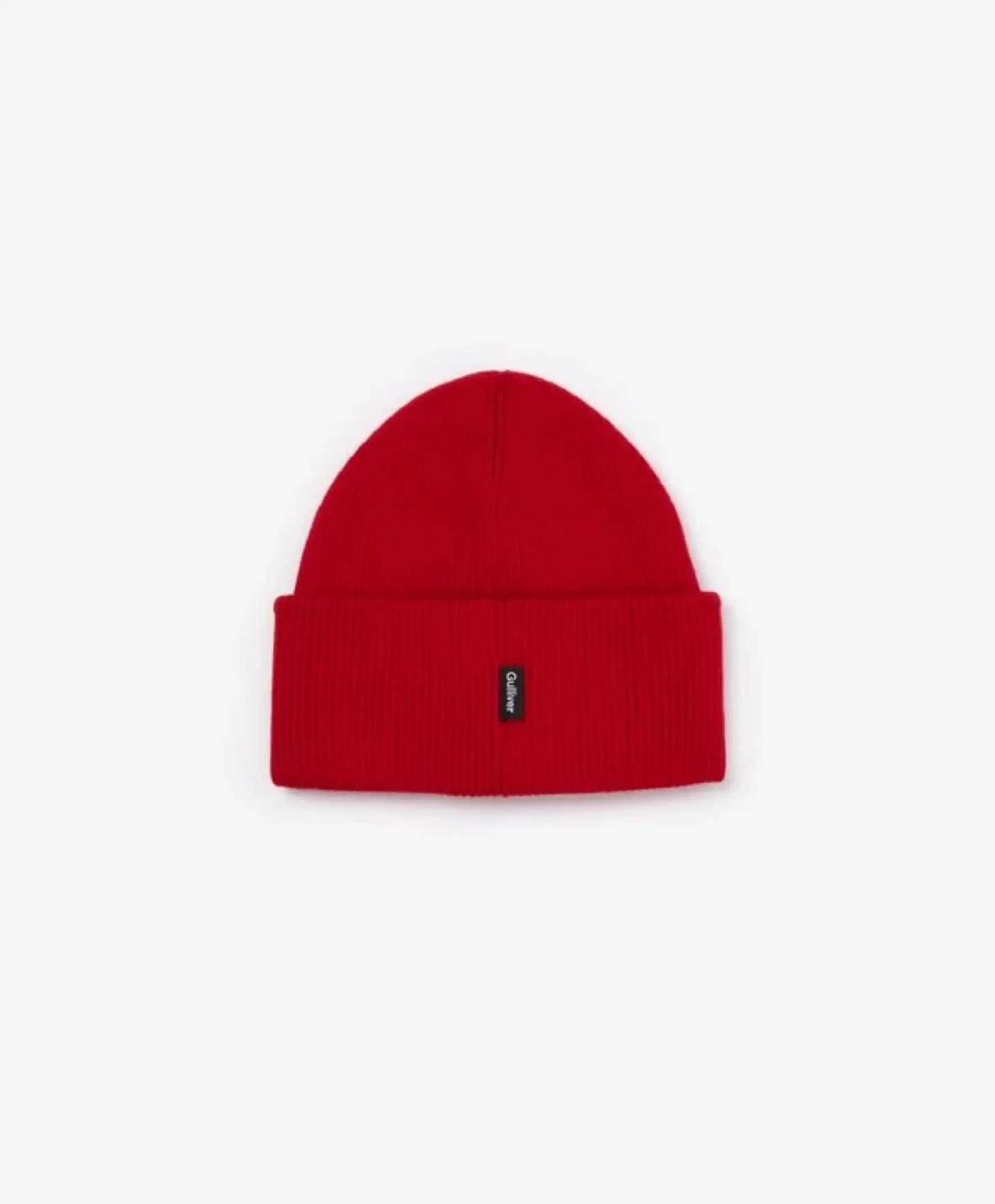 Плетена шапка с широк подгъв, червена за момче Gulliver