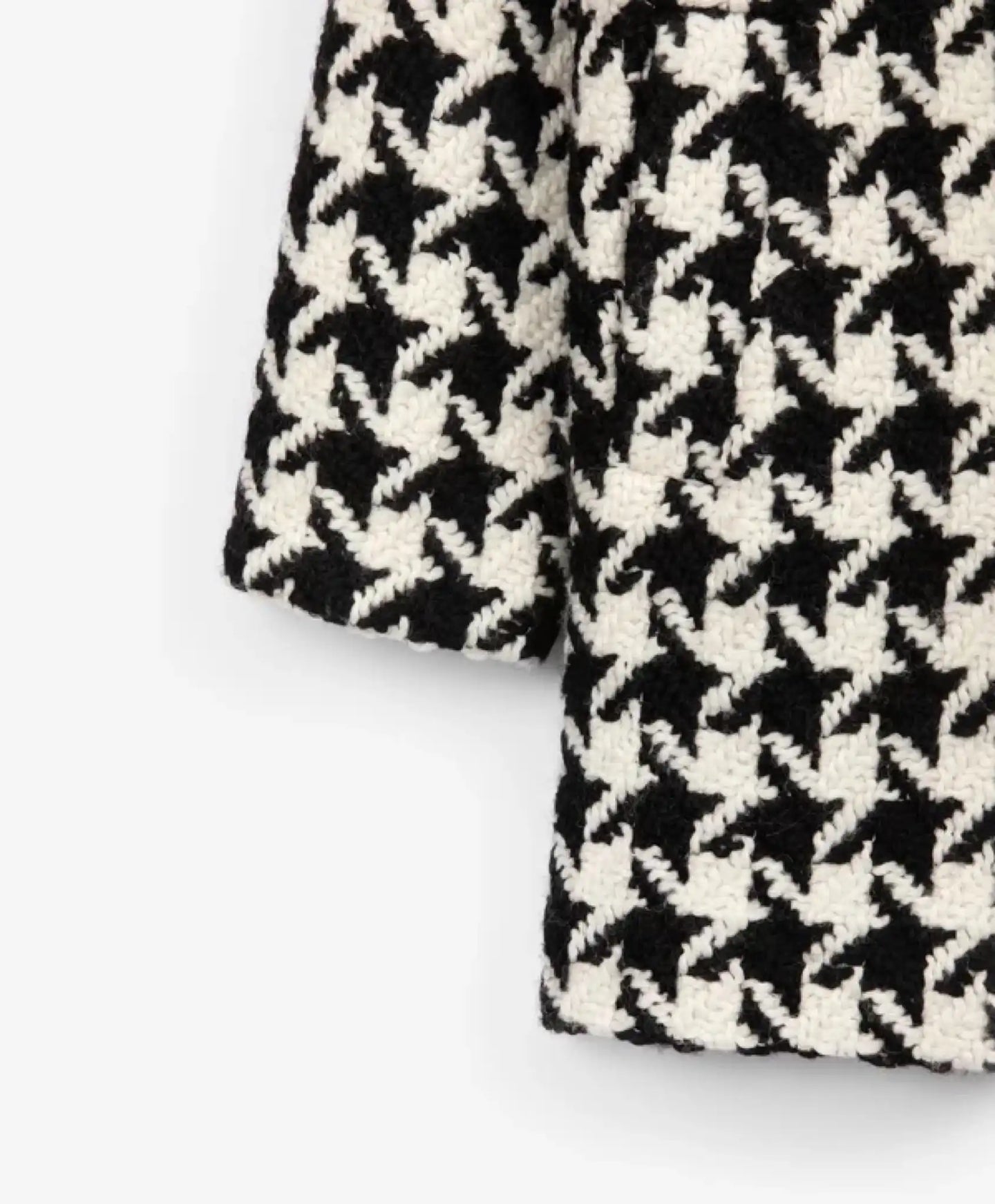 Палто с шарка "пие-де-пул", черно-бяло за момиче Gulliver