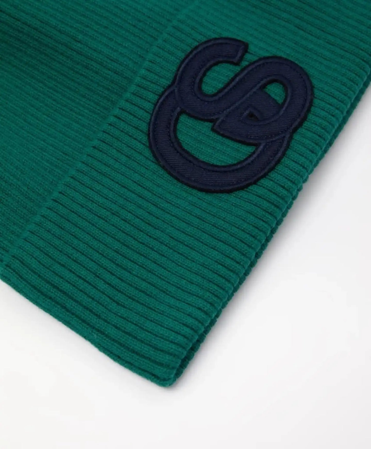 Плетена шапка с широк подгъв, зелена за момиче Gulliver