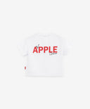 Бяла тениска свободен силует с паднало рамо и декор Gulliver