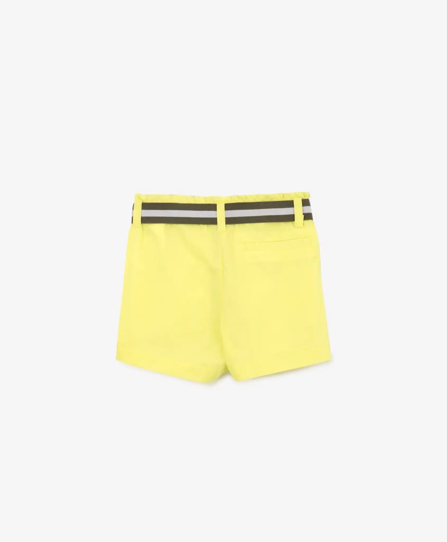 Къси панталони от поплин с дантелен колан светло зелен Gulliver