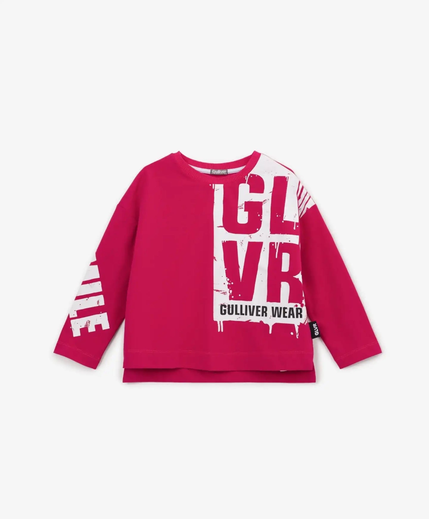 Тениска с дълъг ръкав и едра щампа Gulliver