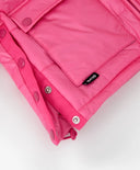 Дъждобран с качулка с лек мокър блясък розово Gulliver