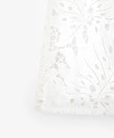 Бяла дантелена блуза без ръкави