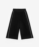 Панталон силует палацо с контрастни лампаси черен Gulliver