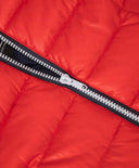 Яке с качулка с изкуствен пух и паднали рамена червено Gulliver