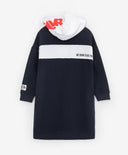 Рокля-суитшърт с паднало рамо и шрифтов декор Gulliver