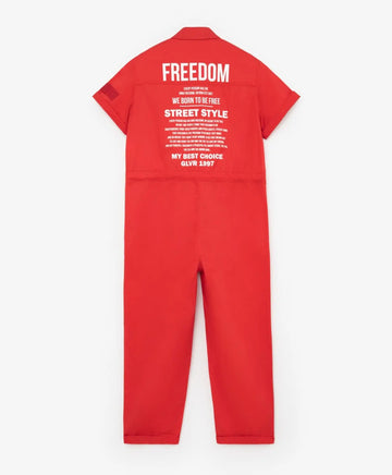 Гащеризон с къс ръкав с надпис червено Gulliver