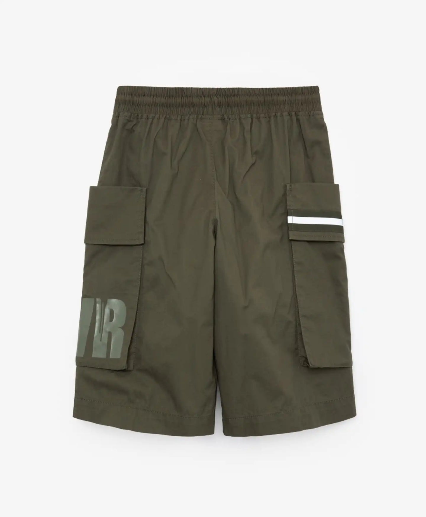 Къси панталони с обемни джобове и светлоотразителен каки принт Gulliver