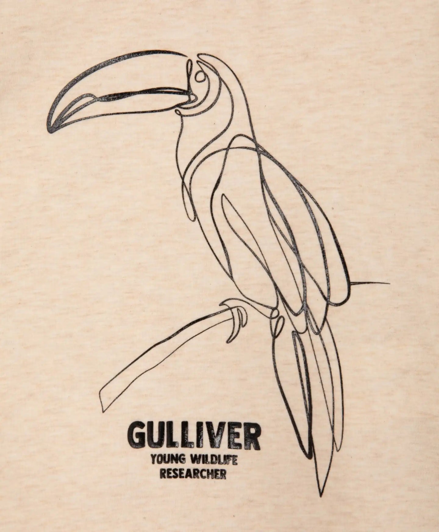 Тениска с райе и щампа бежова Gulliver