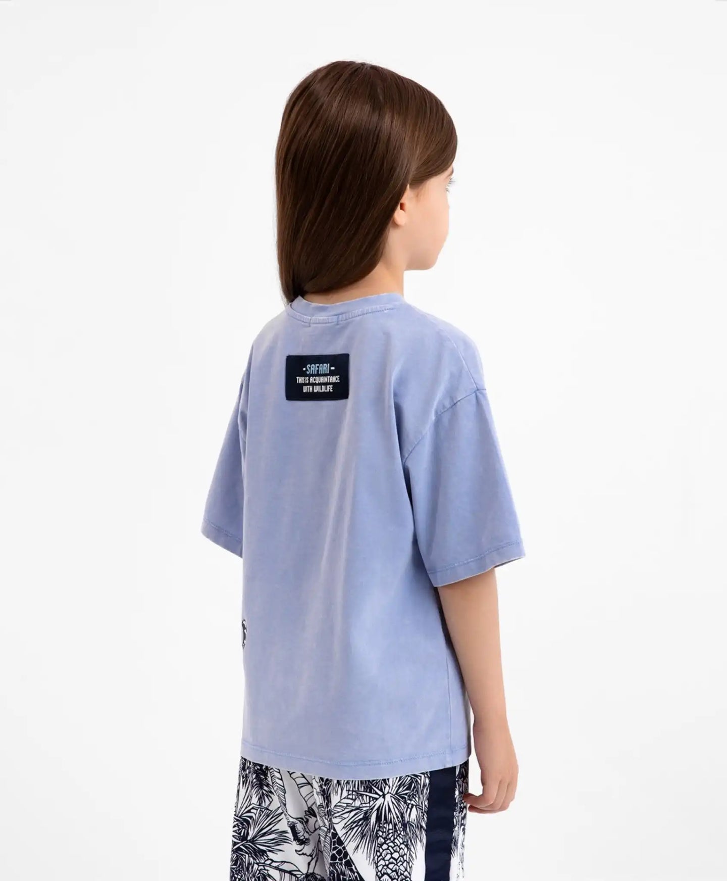 Овърсайз тениска с къс ръкав - светлосиня, Gulliver