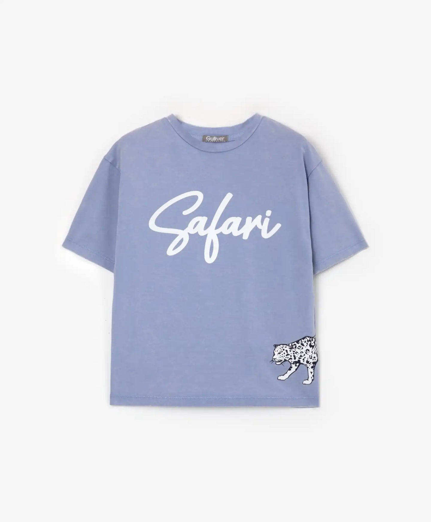Овърсайз тениска с къс ръкав - светлосиня, Gulliver