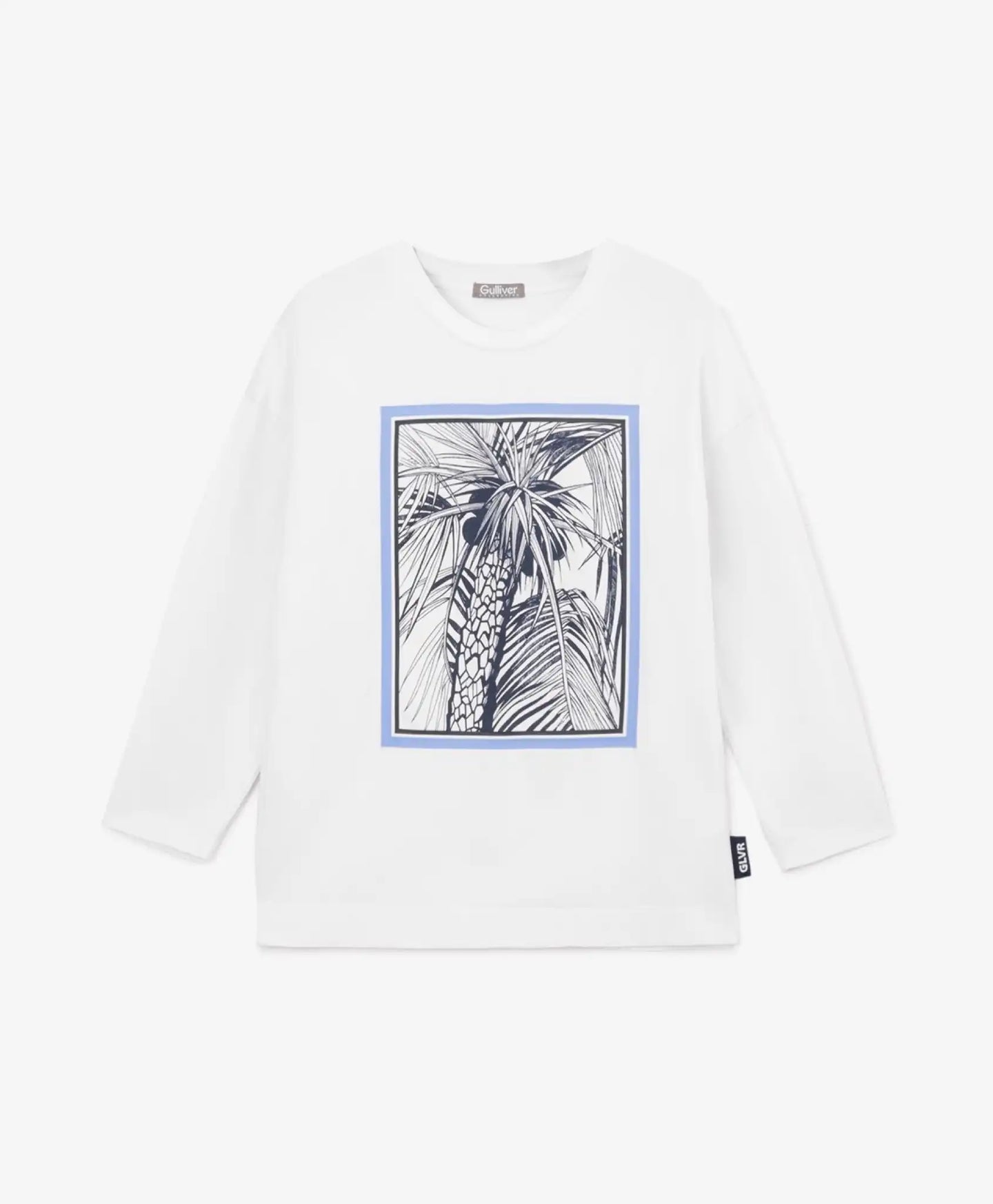 Тениска с дълъг ръкав - бяла, Gulliver