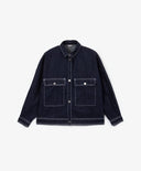 Овърсайз дънково синьо яке за МОМИЧЕ основен изглед