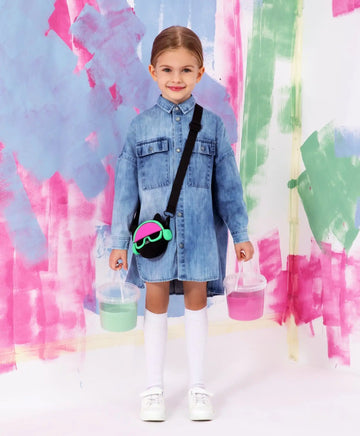 Рокля тип дънкова риза - синя, Gulliver