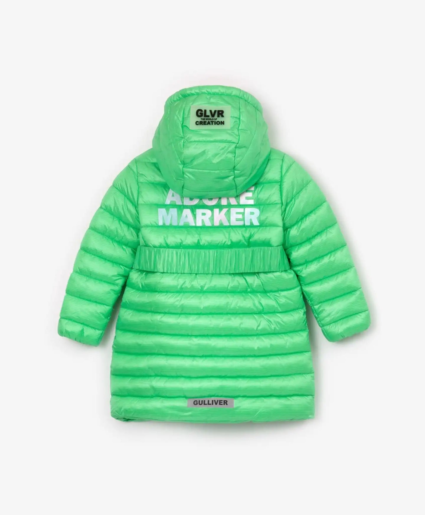 Демисезонно ватирано палто с качулка - зелено, Gulliver
