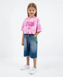 Къси панталони сиви за МОМИЧЕ основен изглед